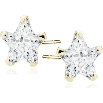 Náušnice Pozlacené náušnice STAR 7 mm Ag 925/1000