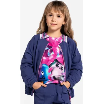 Chlapecká mikina Dětská mikina Coccodrillo modrá barva, hladká, COSMIC GIRL KIDS WC5132201CGK 55X, vel. 98