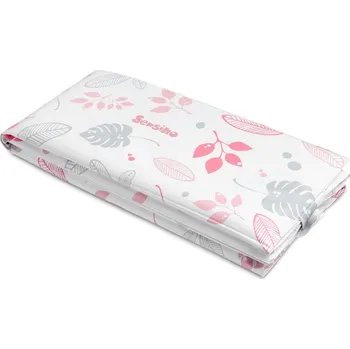 Přebalovací podložka Cestovní přebalovací podložka Sensillo Vzor: KVĚTINOVĚ RŮŽOVÝ POTISK