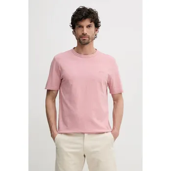 Pánské tričko Bavlněné tričko BOSS Orange Tegood 50508243 růžová 39X, vel. XXL