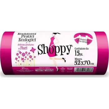 Pytle na odpadky Odpadkové pytle SMP Shoppy Květiny 30L, 15ks