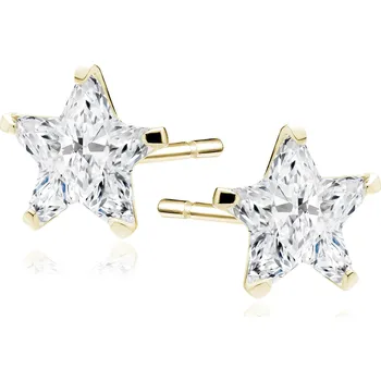 Náušnice Pozlacené náušnice STAR 5 mm Ag 925/1000