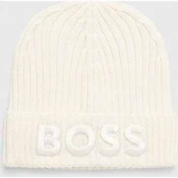 Čepice Čepice BOSS Lara_hat 50497815 béžová 01A, vel. ONE SIZE