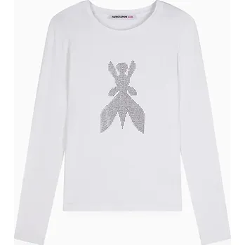 Chlapecké oblečení Dětské tričko s dlouhým rukávem Patrizia Pepe J051 7M0752 bílá 00X, vel. 168