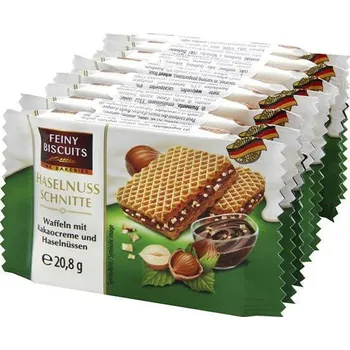 Feiny Biscuits Vafle s kakaovým krémem a lískovými oříšky 8x20,8g