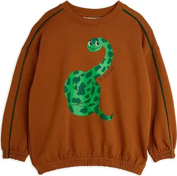 Chlapecká mikina Dětská bavlněná mikina Mini Rodini Snake 2512013916 hnědá 88X, vel. 80-86
