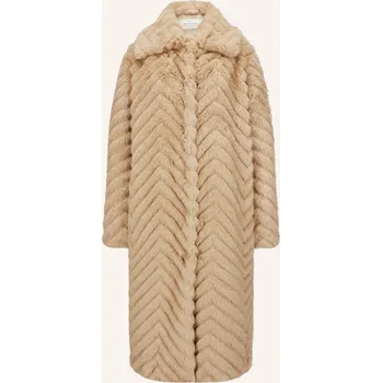 Dámský kabát Milestone Dámský Kabát Msaliya Z Umělé Kožešiny, béžová, 42