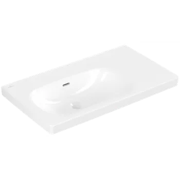 Umyvadlo Villeroy & Boch Skyla - Nábytkové umyvadlo 800x460 mm, levé, s přepadem, alpská bílá 5A52L301