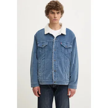 Pánská softshellová bunda Manšestrová bunda Levi's A5784 modrá 55X, vel. L