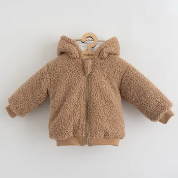 Kojenecká bunda Kojenecká zimní mikinka s kapucí New Baby Teddy Winter, vel. 62 (3-6m)