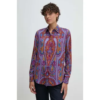 Košile Lauren Ralph Lauren dámská, regular, s klasickým límcem, 200940183 vícebarevná MLC, vel. S