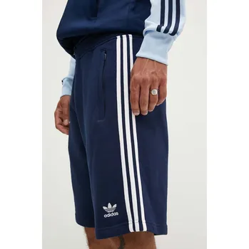 Bavlněné šortky adidas Originals Adicolor 3-Stripes tmavomodrá barva, IM9424 59X, vel. XL