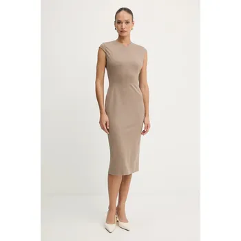 Dámské šaty Šaty BOSS Dulisa 50541987 béžová 80B, vel. 38