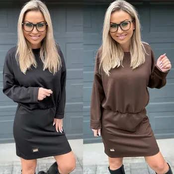 Dámské šaty Máslové šaty MICI Barva: Černá