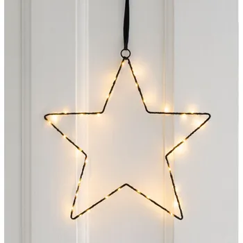 Vánoční dekorace BOLTZE Závěsná LED černá hvězda Elvi M