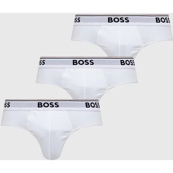 Pánské oblečení Spodní prádlo BOSS 3-pack pánské, bílá barva, 50475273 00X, vel. S