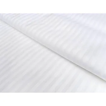 Mirtex Látka ATLAS GRADEL 170/100 Bílá 20mm hotelový pruh šíře 145cm Velkoobchod Ceník: VELKOOBCHOD: po celých rolích, bez odvíjení