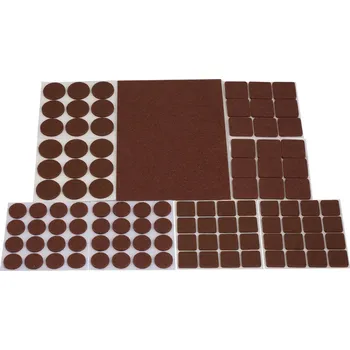 Podložka pod nábytek Filcové samolepicí podložky, sada 101ks, barva hnědá ASIST 99-9005 ASIST