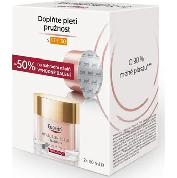 Pleťový krém Eucerin Hyaluron-Filler + Elasticity Rosé SPF30 denní krém a náhradní náplň 2x50 ml