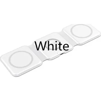 1stCOOL bezdrátová přenosná QI nabíječka 3v1, MagSafe, USB-C, bílá