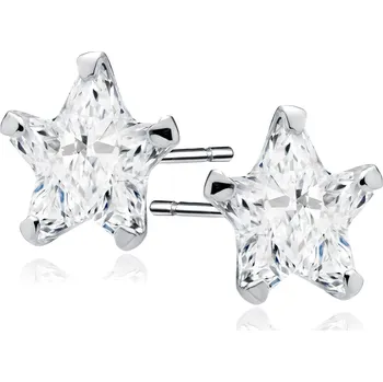 Náušnice Stříbrné náušnice STAR 8 mm Ag 925/1000