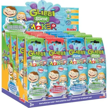 Modelovací hmota Simba Glibbi Slime Maker DP16 - červený