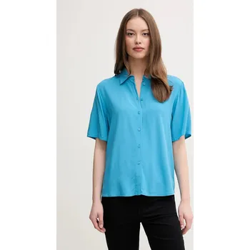 Dámská košile Košile United Colors of Benetton 5WPWDQ0B1 modrá 55X, vel. L