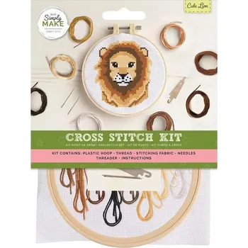 kreativní sada Kreativní sada na vyšívání - Lev