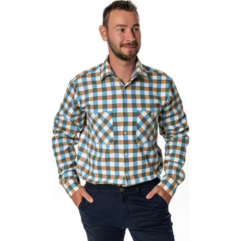 Pánská košile LUIZ Pánská flanelová košile Bruno 195 Velikost: 41