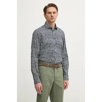 Pánská košile Bavlněná košile Tommy Hilfiger tmavomodrá barva, slim, s italským límcem, MW0MW38999 59X, vel. 40