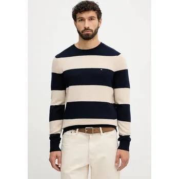 Pánský svetr Svetr Tommy Hilfiger MW0MW36535 námořnická modř 59A, vel. XL