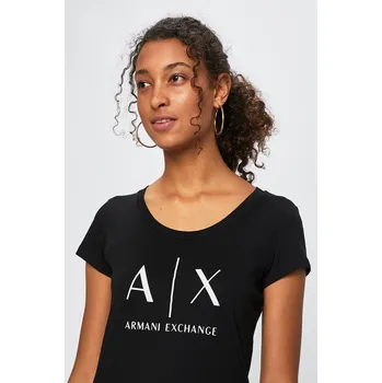 Pánské tričko Bavlněné tričko Armani Exchange 8NYT70.YJ16Z černá 99X, vel. XS