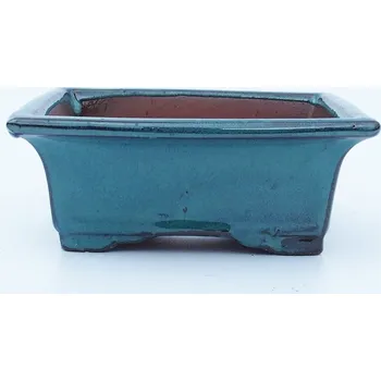 Květináč Miska 16 x 12,5 x 6,5 cm barva modrozelená