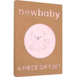 Kojenecká soupravička do porodnice New Baby Sweet Bear růžová, vel. 56 (0-3m)