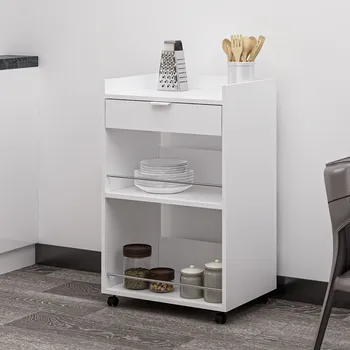 regál VerDesign ARCH pojízdný regál, bílá