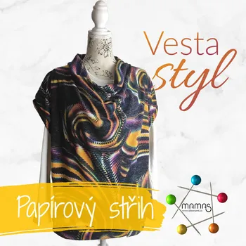 Dámská vesta Tištěný střih DÁMSKÁ VESTA Styl