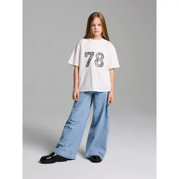 Sinsay - Tričko s krátkým rukávem - krémová - 603II-01X - 603II-01X-158