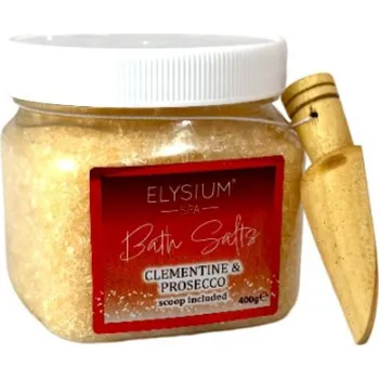 Koupelová kosmetika Elysium Spa Vánoční relaxační sůl Clementine Prosecco 400g