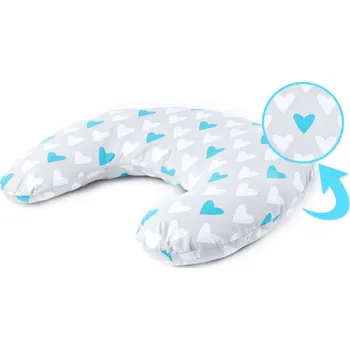 SENSILLO Kojící polštář TYRKYSOVÁ SRDCE