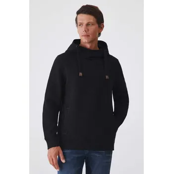 Pánská mikina Mikina Medicine pánská, černá barva, s kapucí, hladká RW24.BLM060 99X, vel. S