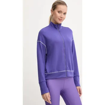 Dámská mikina Mikina United Colors of Benetton dámská, fialová barva, hladká, 3JLC3M06H 45X, vel. XS