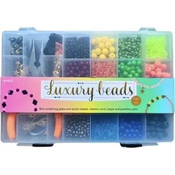 kreativní sada Sada korálků AVEC – Luxury Beads Box s nářadím a doplňky
