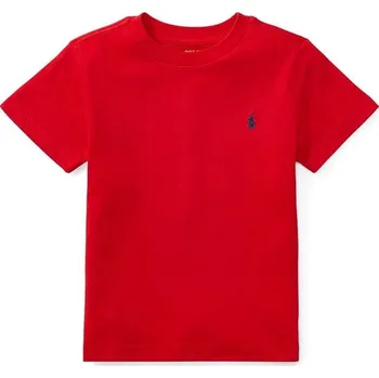 Chlapecké tričko Dětské bavlněné tričko Polo Ralph Lauren červená barva 322832904038 33X, vel. 116