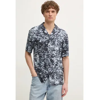 Pánská košile Košile Calvin Klein KM0KM01148 černá 99X, vel. M