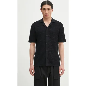 Pánská košile Bavlněná košile Samsoe Samsoe SARLO M25100008 černá 99X, vel. L