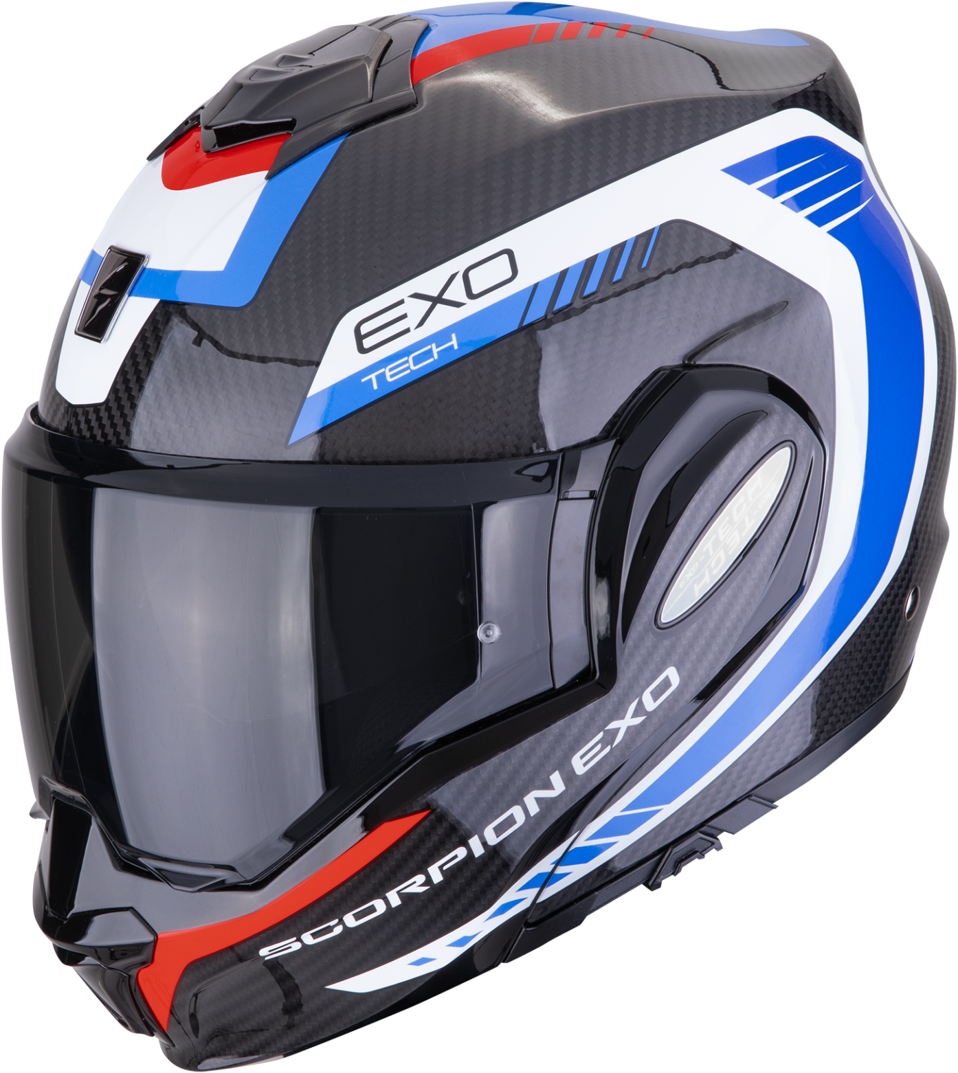 Scorpion exo-tech evo carbon cosy černo/modro/červená xl