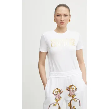 Pánské tričko Bavlněné tričko Versace Jeans Couture 78HAHT01.CJ00T bílá 00A, vel. S