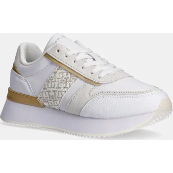 Dámské tenisky Sneakers boty Tommy Hilfiger LUX MONOGRAM RUNNER FW0FW08387 bílá 00A, EUR 37