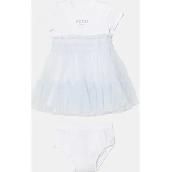 Dámské šaty Kojenecké šaty Guess modrá barva, mini, áčková, A5RK19 K6YW0 A5RK19.K6YW0.PPYA 55X, vel. 88-96