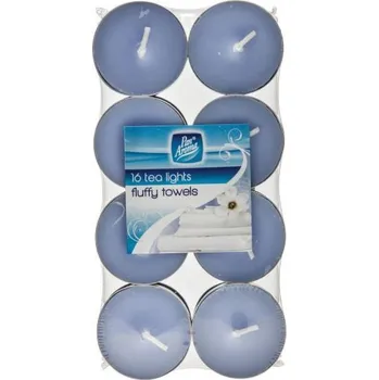 Svíčka PanAroma Vonné čajové svíčky Fluffy Towels 16ks